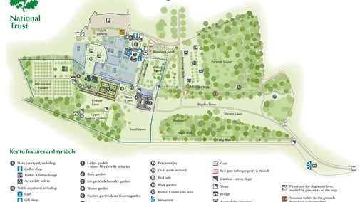 Polesden Lacey map of house and grounds